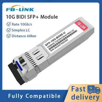 10G BIDI 60KM SFP+ Single Fiber LC Optický Transceiver Modul 1270nm/1330nm DOM kompatibilní s Cisco, Mikrotik Mellanox spínač