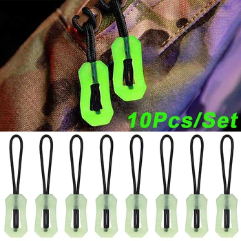 10Pcs Světelný Zip Lano Anti-ztracené Ve Tmě Zip Pull Jezdce Hlavy Pro DIY Batoh, Oblečení, Domácí Šicí Potřeby