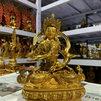 12 Palcový 30cm Originální Bronzové Šákjamuni Budamera Vajra Vadžrasattvy Socha Buddhy
