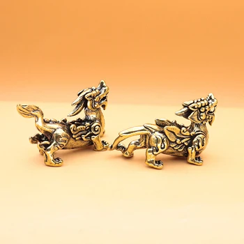 1ks Good Lucky Golden Dragon Čínského Zvěrokruhu Dvanáct Socha Zlatý Drak Sochy Zvířat Sochy Figurky Stolní Dekorace