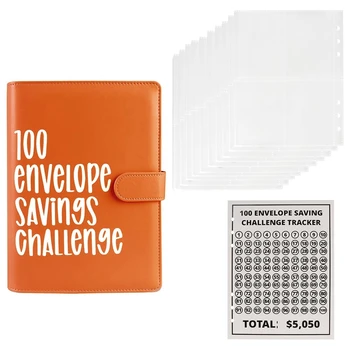 1Set 100 Obálky Výzva Pojiva, Snadné A Zábavný Způsob, jak Se Zachránit 5,050 v Hotovosti +Obálka