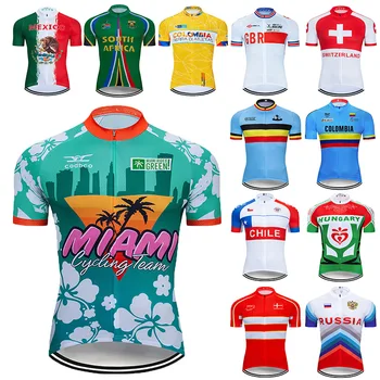 2023 Tým Národní Cyklistický Dres MTB Pánské s Krátkým Rukávem Maillot Cyklistické Oblečení v Létě Rychlé Suché Tričko Horské Kolo Zařízení