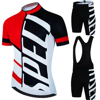 2024 Nový Cyklistický Set Cyklistické Jersey Sada Letních Anti-UV MTB Pánské Kolo Sada Kol Oblek Pro Tým Racing Jednotné Cyklistické Oblečení