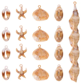 20ks Oceánu Téma Přívěsky Charms Sea Shell Přívěsky Šperky Materiál