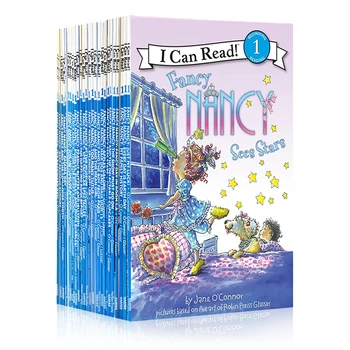30 Knih/Set umím Číst Fancy Nancy Manga Sady knih V angličtině Učení Čtení Obrázkové Knihy pro Děti, Vzdělávací brožury