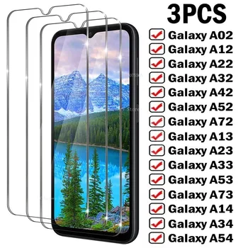 3ks HD Chránič Obrazovky Sklo Pro Samsung Galaxy A12 A22 A32 A52S A13 A33 A53 A72 A73 A54 A14 A24 A34 Tvrzené Sklo