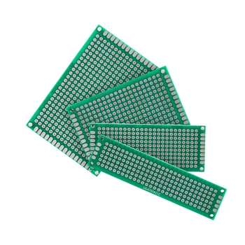 4KS/Lot PCB Board Kit 5x7 4x6 3x7 2x8cm Green Double Sided Pcb Elektronické Diy Kit Jsou Použity Ke Konstrukci Elektronických Obvodů