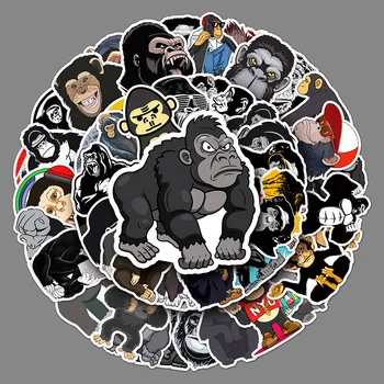 50Sheets Kreslené Kreativní DIY Orangutan Samolepky Roztomilé Zvíře Kufr, Helmu, Lednička Notebook Nálepky pro Děti Dárek Hračka
