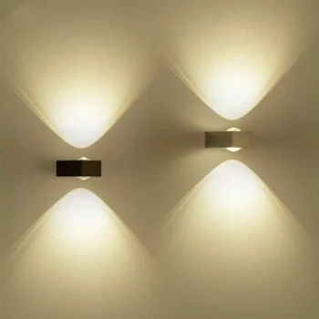 6W LED nástěnné světlo moderní vnitřní osvětlení, hotel, domácí dekorace lampy obývací pokoj ložnice noční uličky nástěnného svícnu