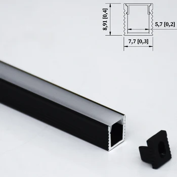 8x9mm (5ks) 0.5 mAluminum LED Strip Profily: Ideální pro Skříňky, Skříň, a Víno Police Osvětlení