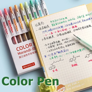 9 Barevné Gelové Pera Sada Morandi Macaron Barva Výtvarné Potřeby Pera Roztomilé Korean Papírnictví Kawaii Školní Potřeby pro Studenty