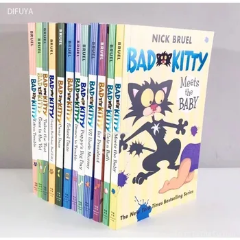 Anglický Originál Bad Kitty 12 Svazků dětský Komediální Příběh Knihy pro Základní a Střední Školy anglické Čtení