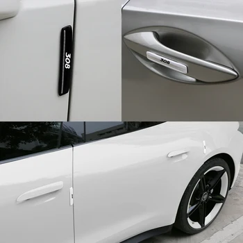 Auto Dveře Okraje Ochranné Samolepky Anti-Kolize Pás V Černé, Bílé Protector Nálepka Anti-Scratch Proužky Pro Peugeot 308