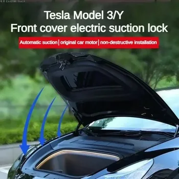Auto Přední Kufr Elektrický Zámek Měkké Zavírání Vhodný pro Tesla Model 3/Y 2021 2023 2024 Automatické Adsorpce Snadná Instalace