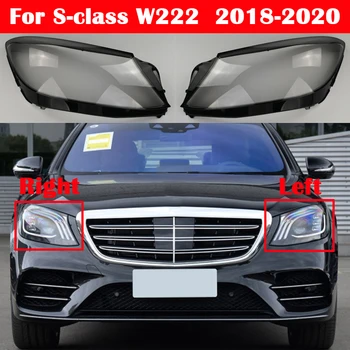 Auto Stínítko Shell Případě Bydlení Pro Mercedes-Benz S-class W222 S350 S400 2018-2020 Přední Sklo Objektivu Reflektor Světlomet Krytí