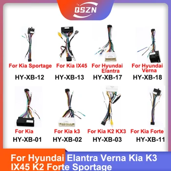 Autorádio 52 PIN 40 PIN na 16PIN Android Kabelového svazku Napájení Calbe Pro Hyundai Elantra Verna KIA K3 IX45 K2 fcrte Sportage