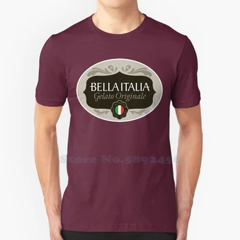 Bella Italia Logo Vysoce kvalitní T Košile Módní T-shirt Nové 100% Bavlněné Tričko