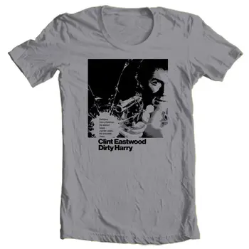 Dirty Harry tričko Clint Eastwood retro 1970 bavlna graphic tee