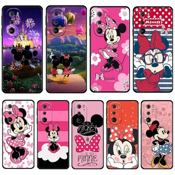 Disney Růžové Minnie Mouse Pro Motorola Okraj 20 G60 G8 Plus G31 G Stylus 2022 G30 G60 E6s G40 Fusion G9 Hrát Telefon Kryt Pouzdra