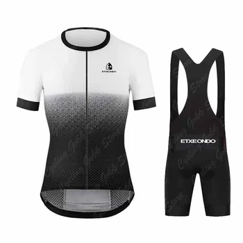 Etxeondo-Krátký Rukáv Jersey Set, Letní Cyklistické Oblečení, Prodyšný Kolo Tričko MTB Uniformě, na Koni Bib Šortky