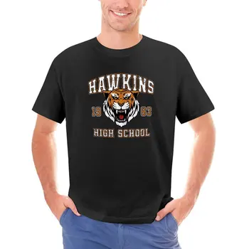 Hawkins High School T-Shirt Legrační Tiger Harajuku T-Košile Krátký Rukáv Streetwear Topy Letní Bavlna O-Neck Plus Velikost Oblečení