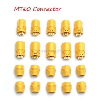Hot prodej MT60 3.5 mm, 3 pól Kulka Konektor Zapojte Žlutý Muž Žena Set Pro RC ESC k Motoru