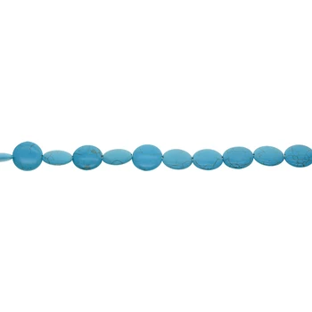 Jeden pramen 21 ks kuliček 20mm modré syntetické tyrkysové Howlite kulaté mince volné korálky pro šperky DIY tvorby