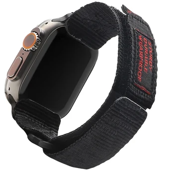 Kompatibilní S Apple Watch Band 40 mm 41 mm 44 mm 45 MM Sport Nylon Popruhem na Zápěstí Pro Apple Watch Ultra 49MM Iwatch série SE 9 8 7 6