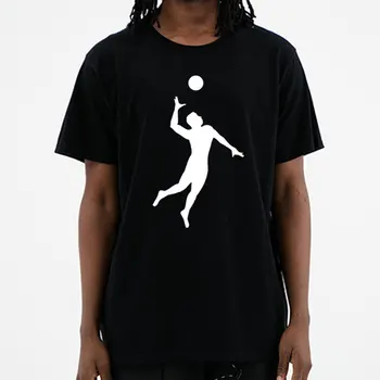 Letní Nové Vtipné Styl Vývoje Volleyballs T Shirt muži Vlastní Vzor bavlna Krátký Rukáv muž Dobrý Volejbal T-shirt