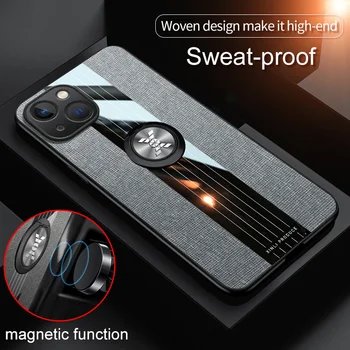 Luxusní Magnetické Kožené Pouzdro pro iPhone 15 14 13 12 11 Pro Max Mini XR XS X 8 7 Plus SE 14Pro Magsafe Pokrytí Podporu Držák do Auta