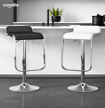 Moderní Pokladní Židle s Jednoduchým Designem pro Bar, Recepci, Pohodlné a Odolné Barové Židle s Vysokou Stoličku a Otočná Funkce