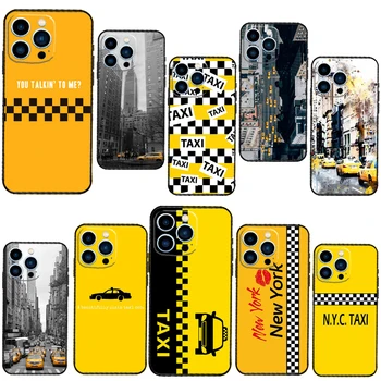 NEW yorku Žluté Taxi Telefon Pouzdro Pro iPhone 13 12 11 Pro Max 13 Mini X XR XS Max 7 8 Plus SE roku 2020 Zadní Kryt