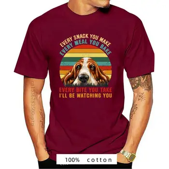 Nový Ročník Každý Svačinu Si, Aby Každé Jídlo Péct budu Tě Sledovat Legrační Basset Hound T-Shirt