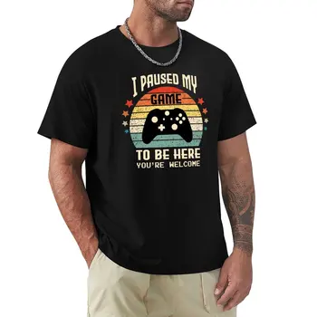 Odmlčel jsem se Moje Hra Tady Gamer Gaming Retro Vintage Dárek Tričko s Krátkým rukávem hippie oblečení trička topy trička pro muže