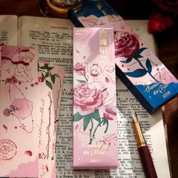 Papír, Karty, Papírové Záložky 30ks/set Růže Romantické Fantasy Série Stránkování Marker Zlacené Čtení Knihy Mark Stacionární