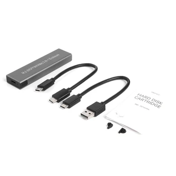pro M. 2 NVMe SSD Skříň Adaptér, Tool-Free USB C 3.1 10 gbps Sata PCIe pro M/B+