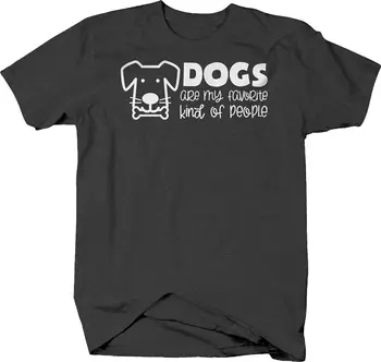 Psi jsou můj oblíbený druh lidí, vtipné cursive zvířata roztomilý T-shirt