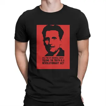 Pánské Pravdu je Revoluční Trička Autor George Orwell 100% Bavlna Oblečení Úžasné Krátký Rukáv Crewneck Tees Nápad Trička