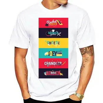 Přátelé, Joey, Monica, Phoebe, Joey, Chandler Tv Show, Tričko T Shirt Mens Děti 0751 Volný Velikost Tee Shirt