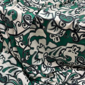 Přírodní Bavlna Popelín Tkaniny Značky Módní Design Soft Letní Tištěné Polyesterové Saténové Tkaniny pro Šaty Diy Šití na Zahradě