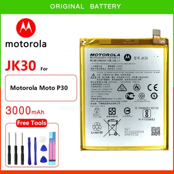 Původní Motorola Vysoce Kvalitní 3000mAh JK30 baterie pro Motorola Moto P30 XT1943-1 Náhradní Telefon, Batteria+Nástroje Zdarma