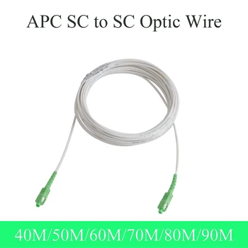 SC APC APC Fiber Optic Wire Single-mode Single-core Vnitřní Rozšíření Optického Kabelu Simplex Patch Kabel 40M/50M/60M/70M/80 M/90M