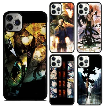 Steins Gate Anime Telefon Pouzdro Pro iPhone 14 15 13 12 Mini XR XS Max Kryt Pro Apple 11 Pro Max 6S 8 7 Plus SE2020 Coque