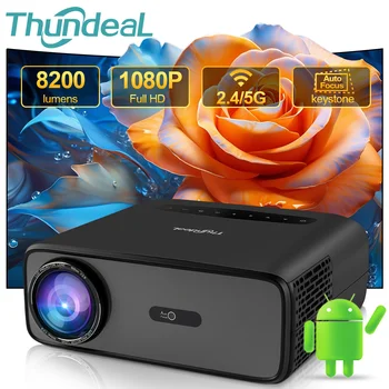 ThundeaL Projektor Full Auto HD 1080P Wi-fi 6 Android TD97 Pro TD97Pro Projektor Video Domácí video, IOS Chytrý Telefon 3D TV Proyector