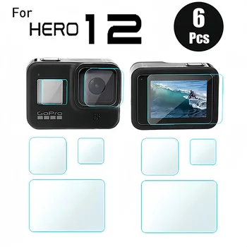 Ultra-HD PC Tvrzené Sklo Protector Flim Kryt pro GoPro Hero 12 Černá Hero12 Objektiv Fotoaparátu Film Obrazovky 12 Příslušenství pro Gopro