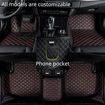 Vlastní Auto Koberečky pro Chevrolet Equinox Rok 2017-2022 Umělé Kůže Telefon do Kapsy Koberců Interiéru Vozu Příslušenství