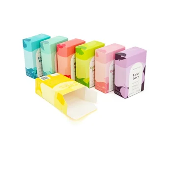 Vlastní productCustom barevné malé krabičce skládací papír zastrčit konec karty, rady kosmetické balení box