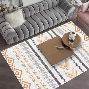 W4974 obývacím pokoji koberec je moderní a minimalistický koberec s plnou smyčky samet