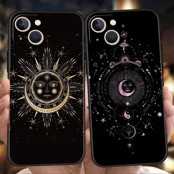 Čarodějnice Moon Tarot Tajemství Totem Telefon Pouzdro pro iPhone 15 14 13 12 Pro Max XR XS X 11 7 8 Plus 13 Mini Silikonové Shell Tašky