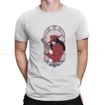 Červené Tričko Pro Muže Hellsing Anime Oblečení Novinkou Polyester T Shirt Měkké